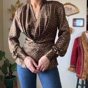 Vintage Medallion Print Top